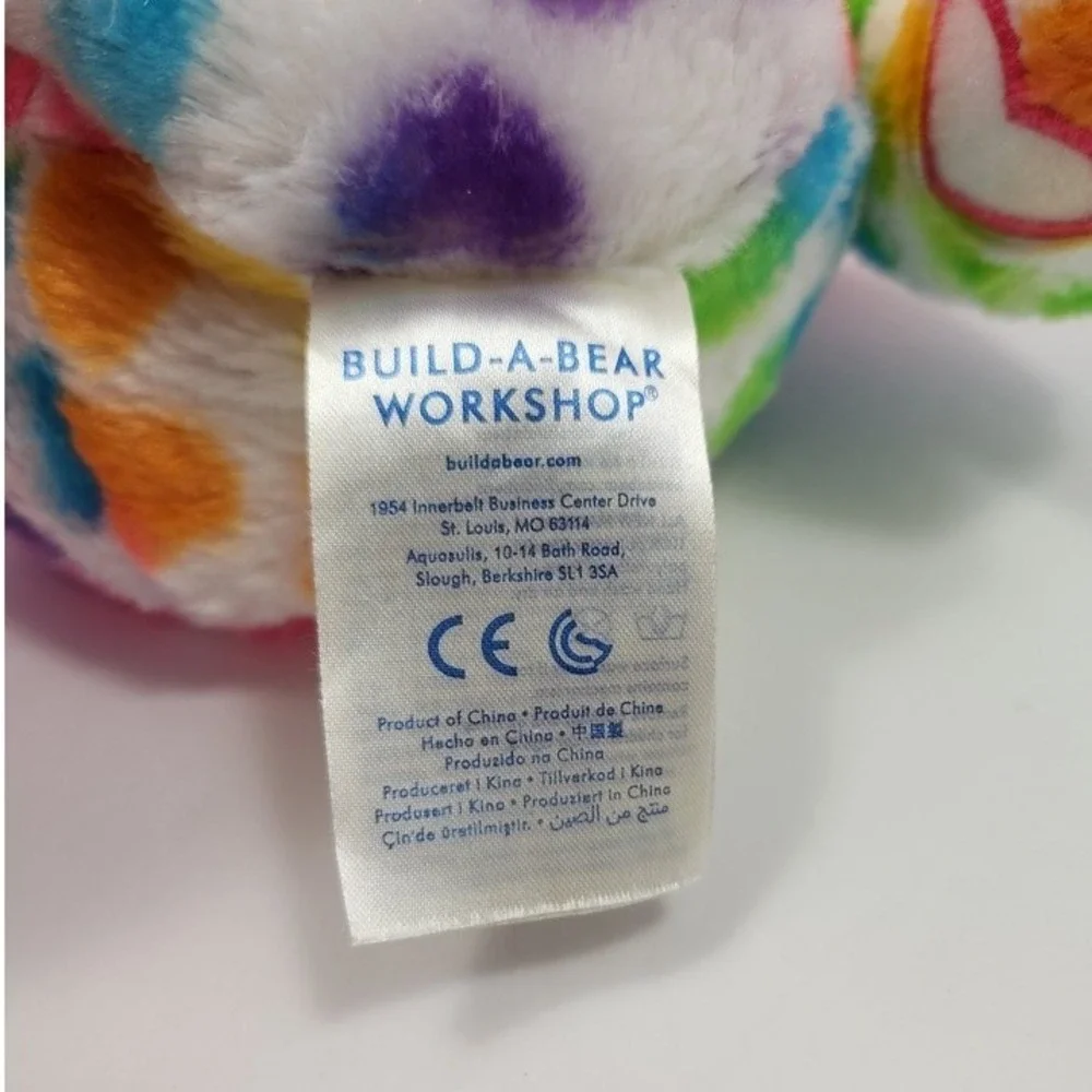 Build A‎ Bear Hugs Rainbow Friends Cat Hearts BAB Pink Paws (Build-A-Bear)